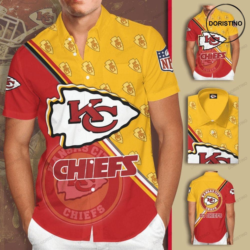 Kansas City Chiefs Short Sleeve Hgi079 Awesome Hawaiian Shirt