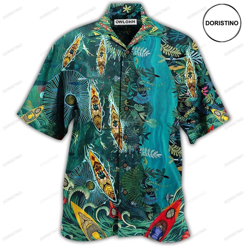 Kayaking I'd Rather Be Kayaking Hawaiian Shirt