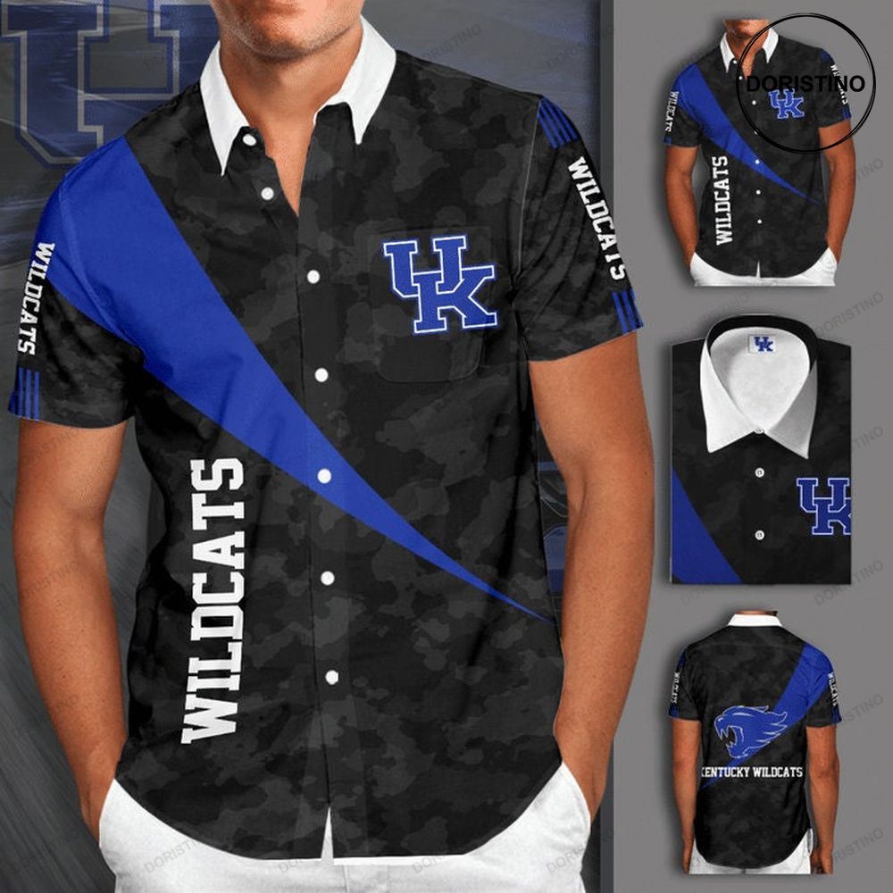 Kentucky Wildcats Short Sleeve Hgi195 Awesome Hawaiian Shirt