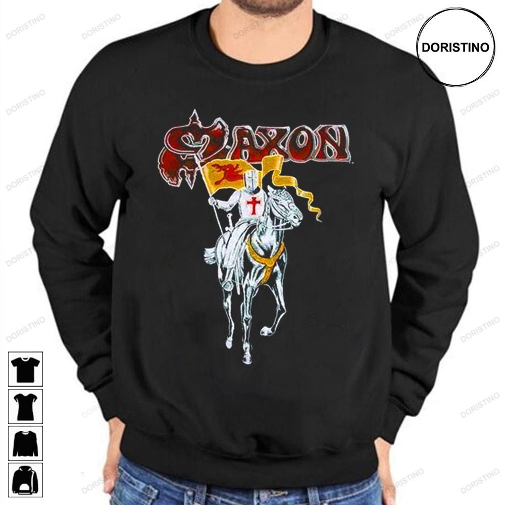 Saxon Band Heavy Metal Logo Official Trending Style