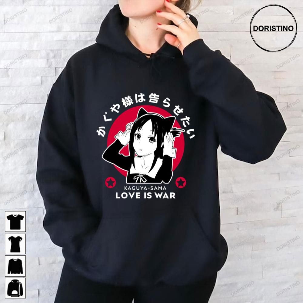 Kaguya-sama Love Is War Ultra Romantic Group Shot Long Sleeve Natural Adult  Hooded Sweatshirt : Target