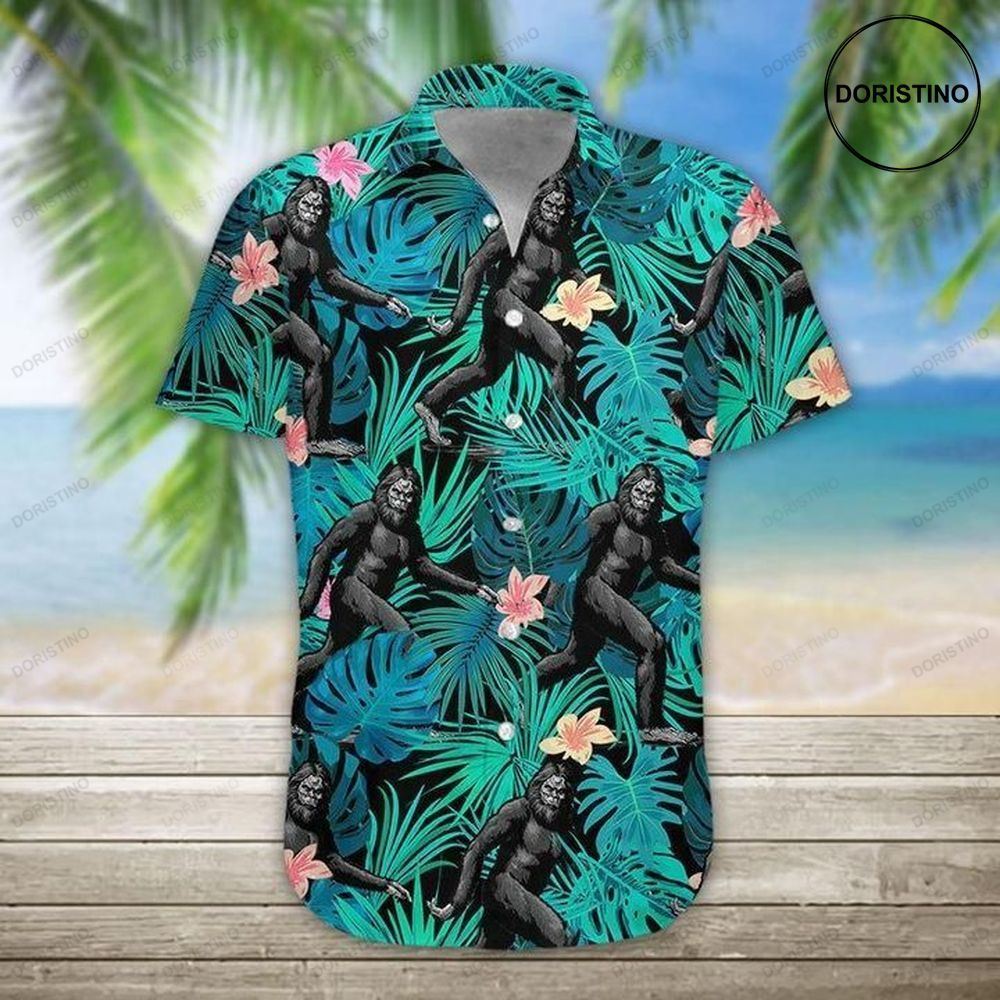 Bigfoot Tropical Ii Hawaiian Shirt