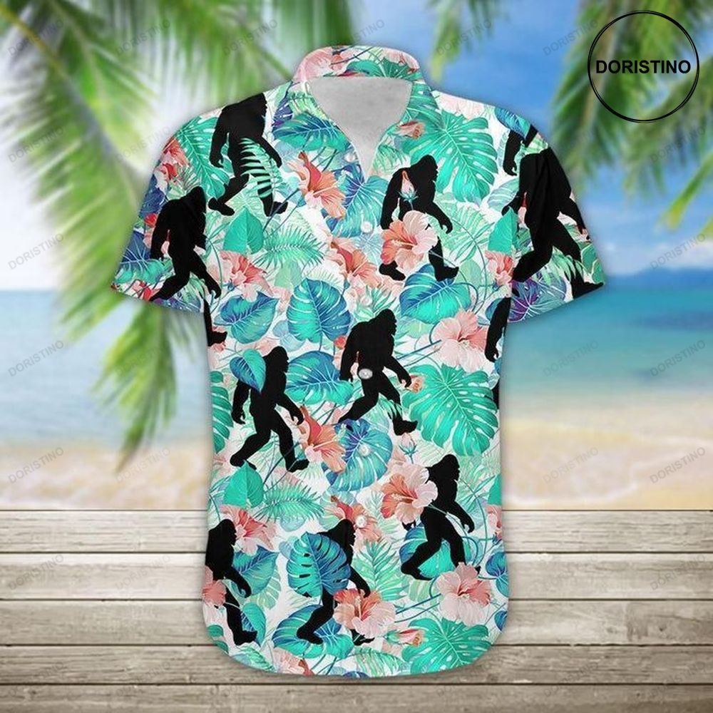 Bigfoot Tropical Awesome Hawaiian Shirt