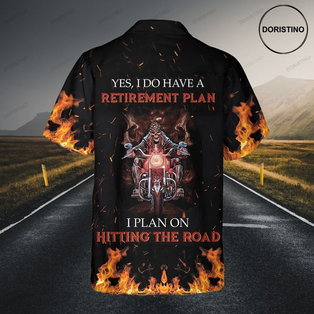 Biker Retirement Plan Unique Motocycle Best Gift For Bikers Limited Edition Hawaiian Shirt