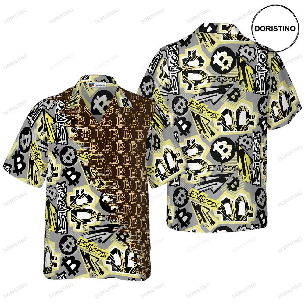Bitcoin Doodle Funky Pattern Limited Edition Hawaiian Shirt