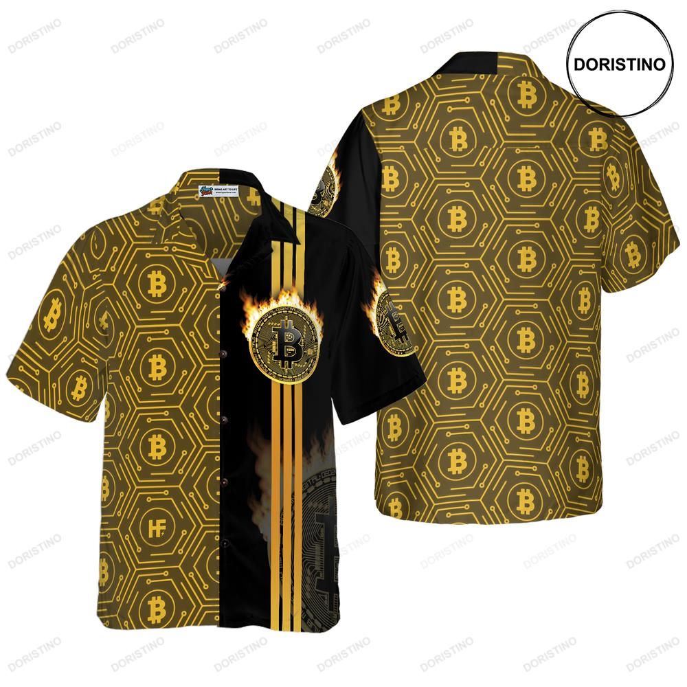 Bitcoin Flame Limited Edition Hawaiian Shirt