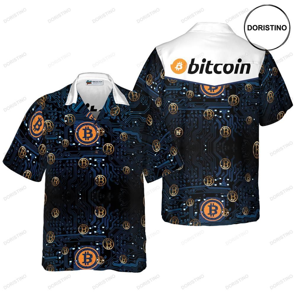 Bitcoin Logo Hawaiian Shirt