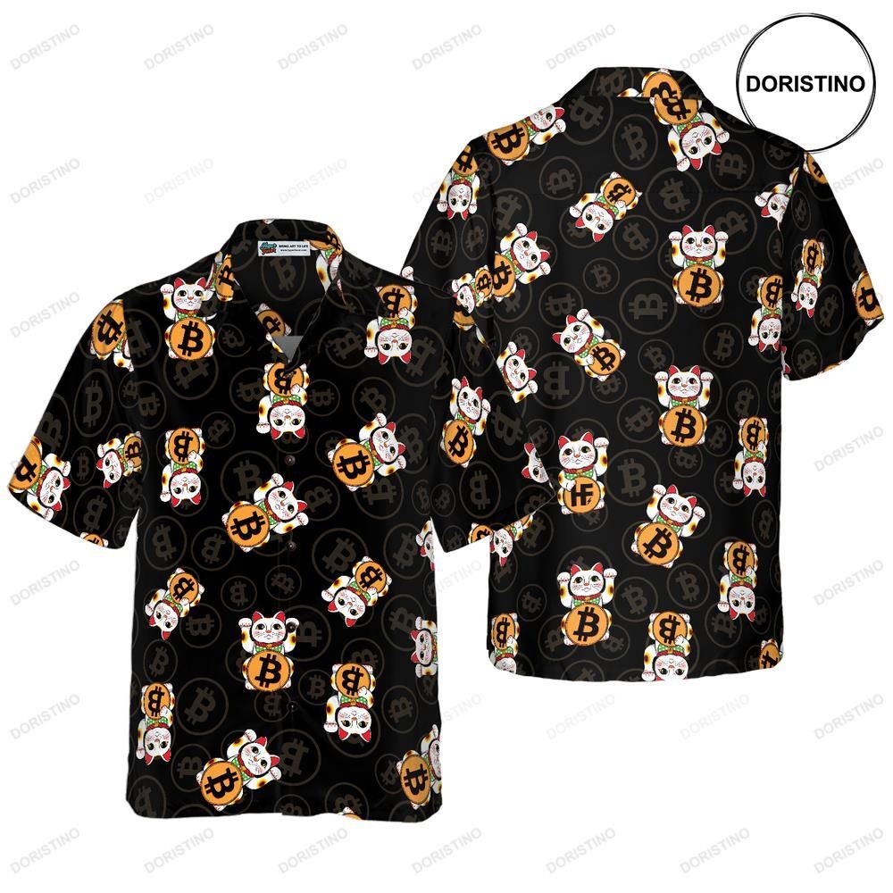 Bitcoin Lucky Cat Awesome Hawaiian Shirt