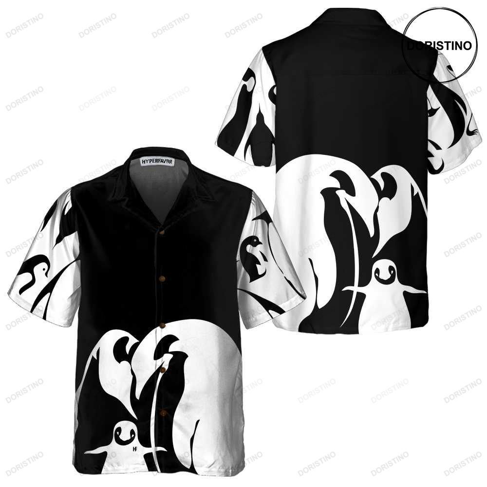 Black And White Penguin Cool Penguin For Men Penguin Themed Gift Idea Limited Edition Hawaiian Shirt