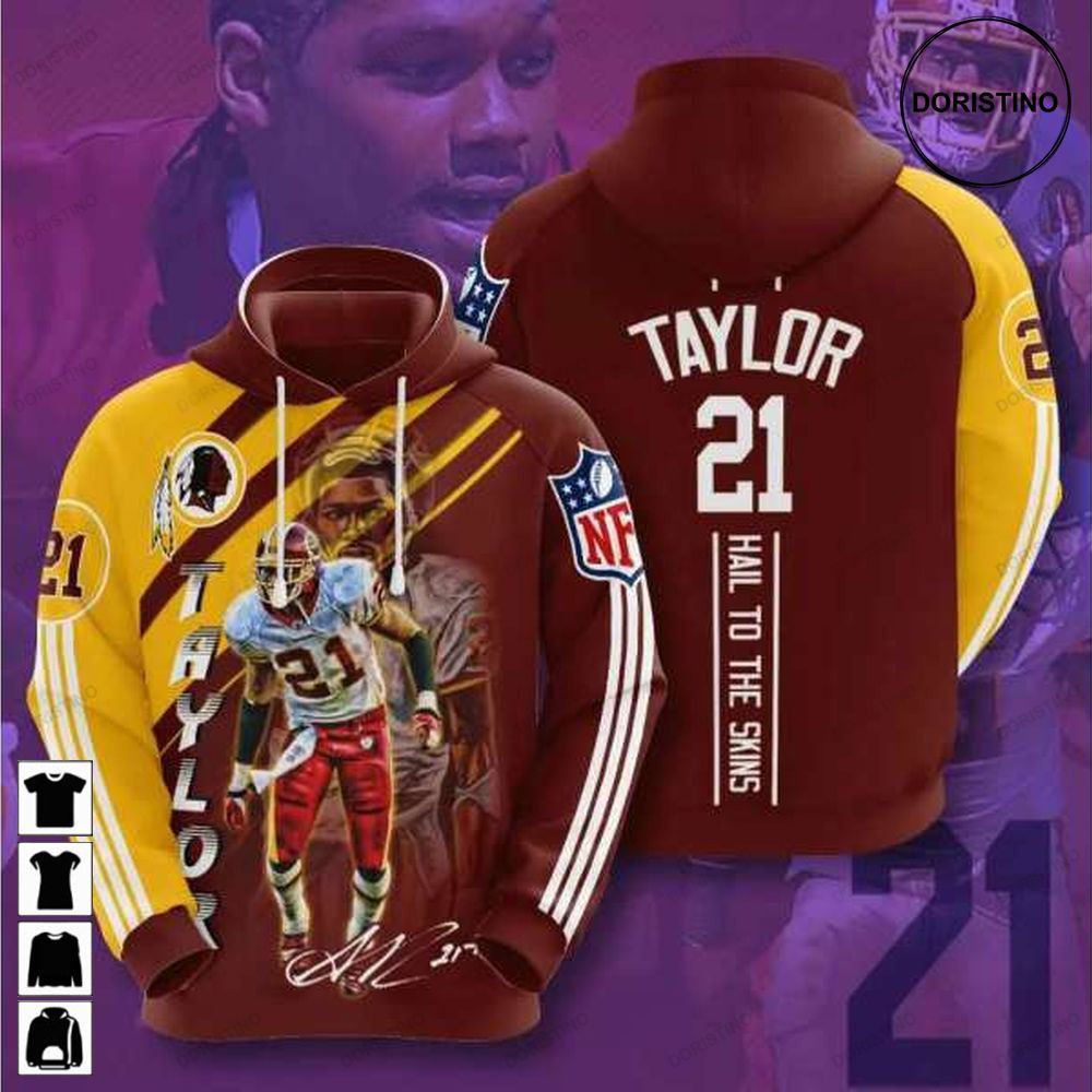 Washington Redskins Sean Taylor 21 Limited Edition 3d Hoodie