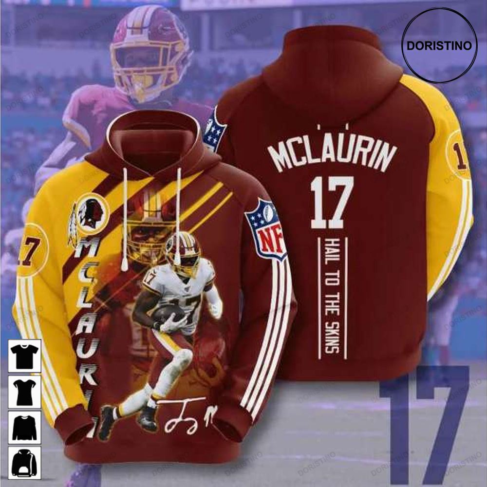 Washington Redskins Terry Mclaurin 1267 Awesome 3D Hoodie