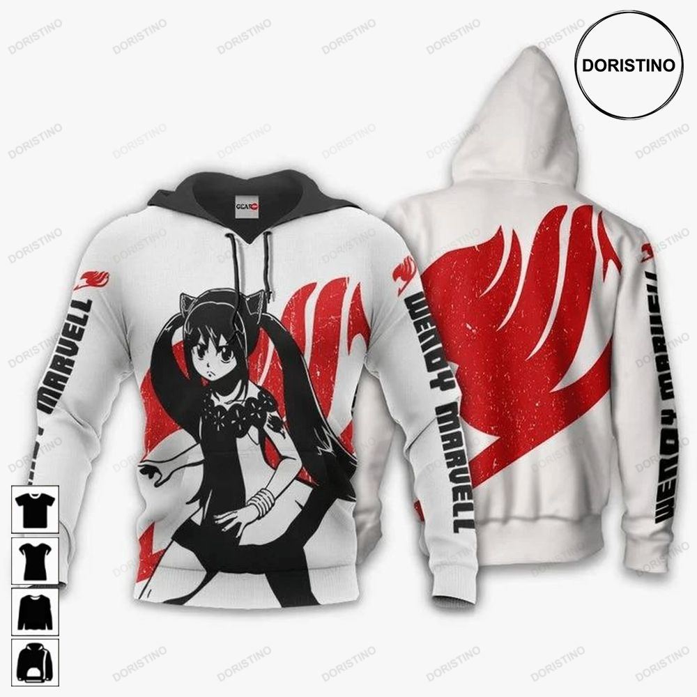 Wendy Marvell Anime Manga Fairy Tail Silhouette V2 Limited Edition 3d Hoodie