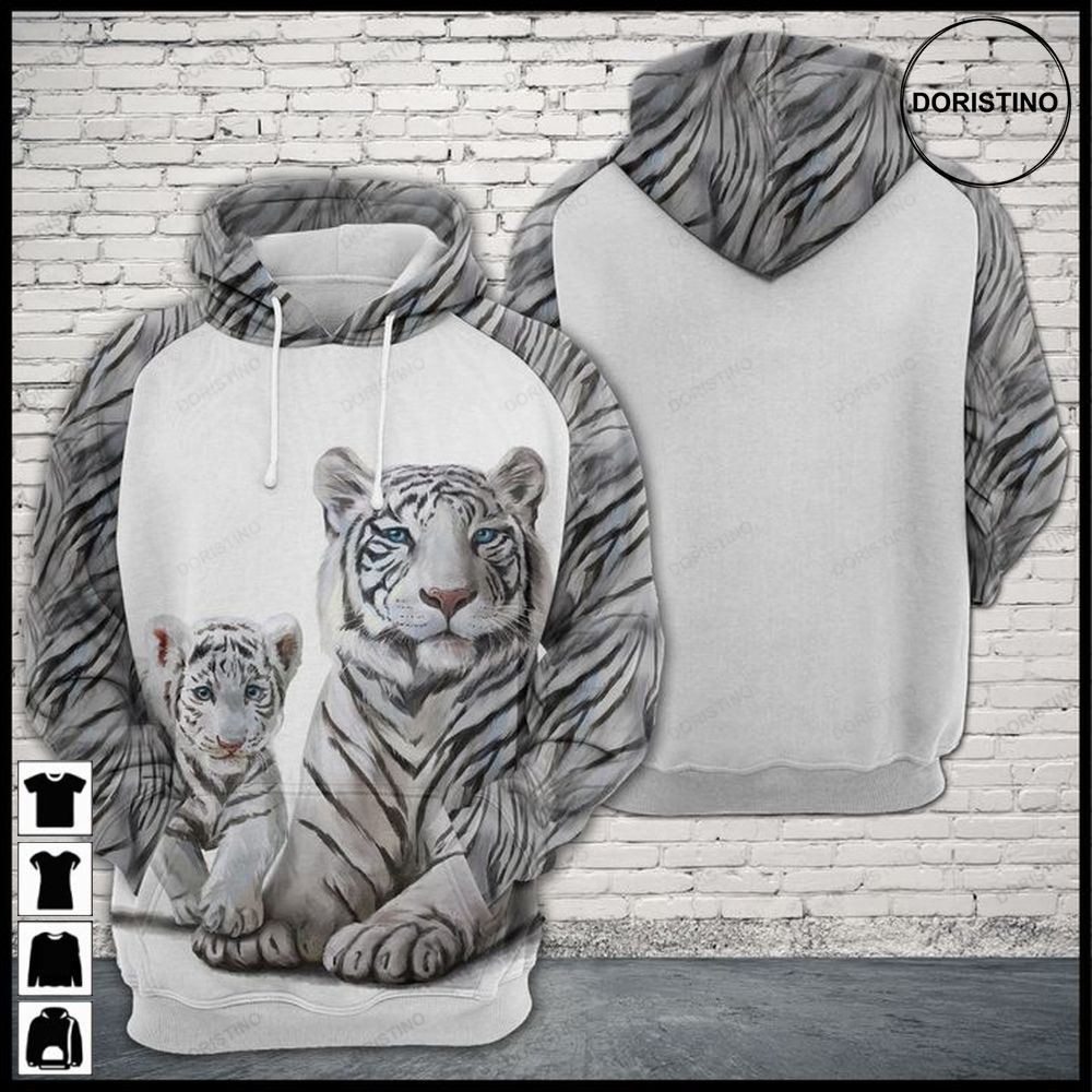 White Tiger Family Limited Edition 3d Hoodie