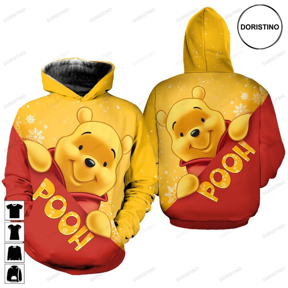 Winnie The Pooh All Over Print Hoodie