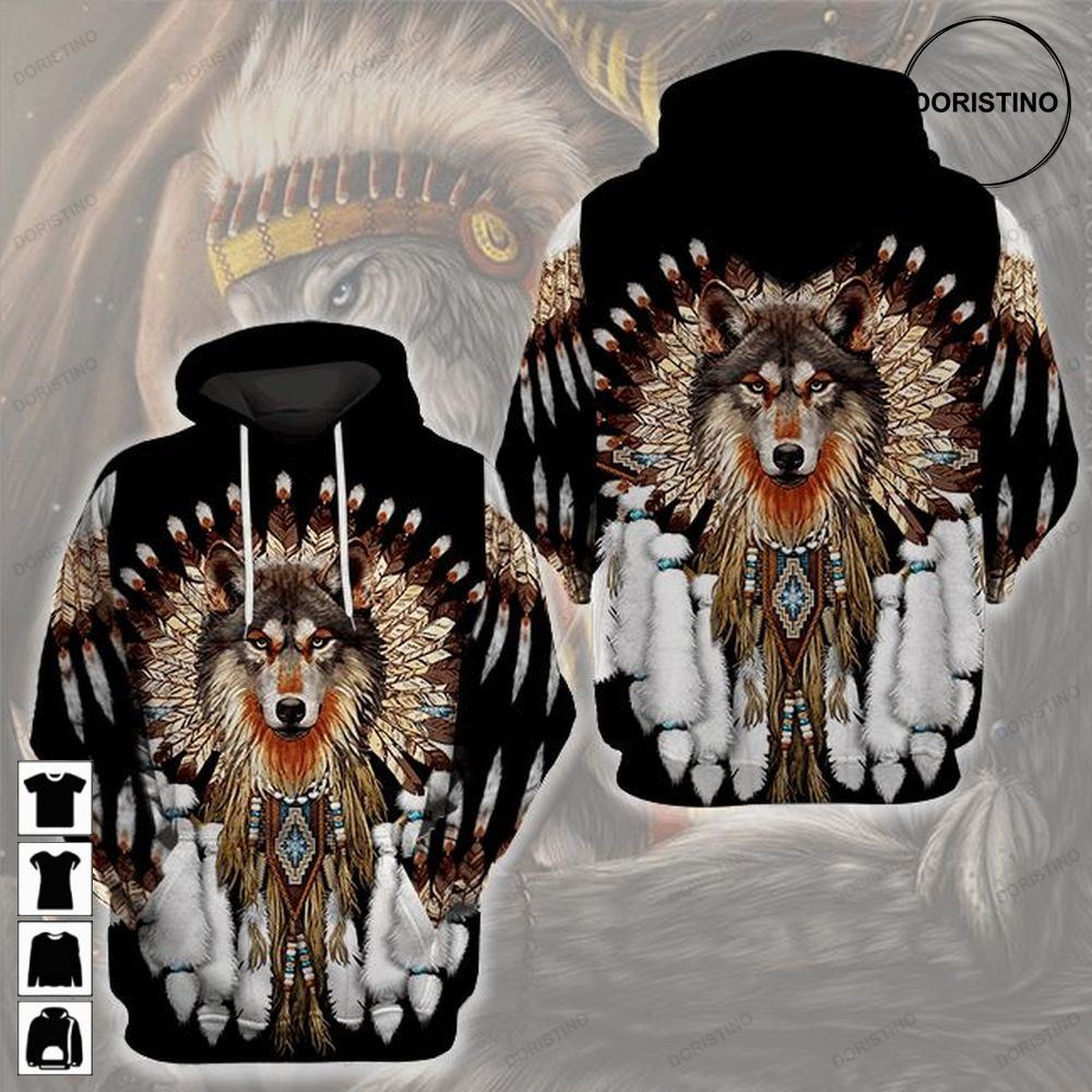 Wolf Native Dream Catcher Limited Edition 3d Hoodie