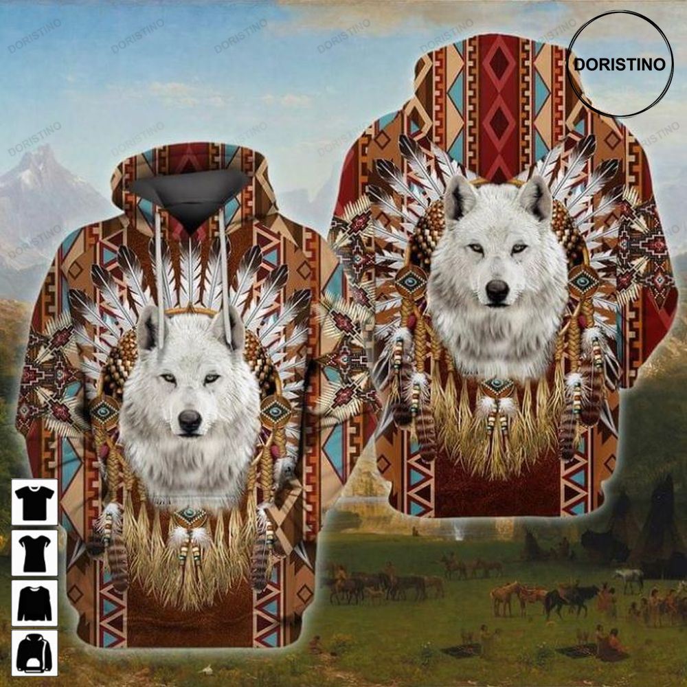 Wolf Native Limited Edition 3d Hoodie