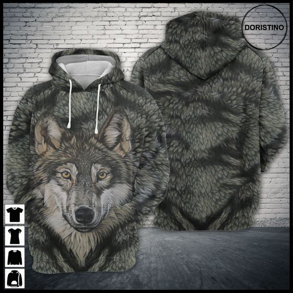 Wolf On Fuax Fur Limited Edition 3d Hoodie