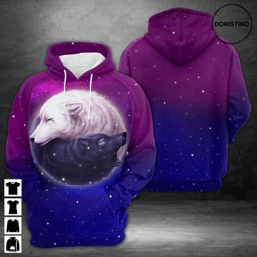 Wolf Yinyang Limited Edition 3d Hoodie