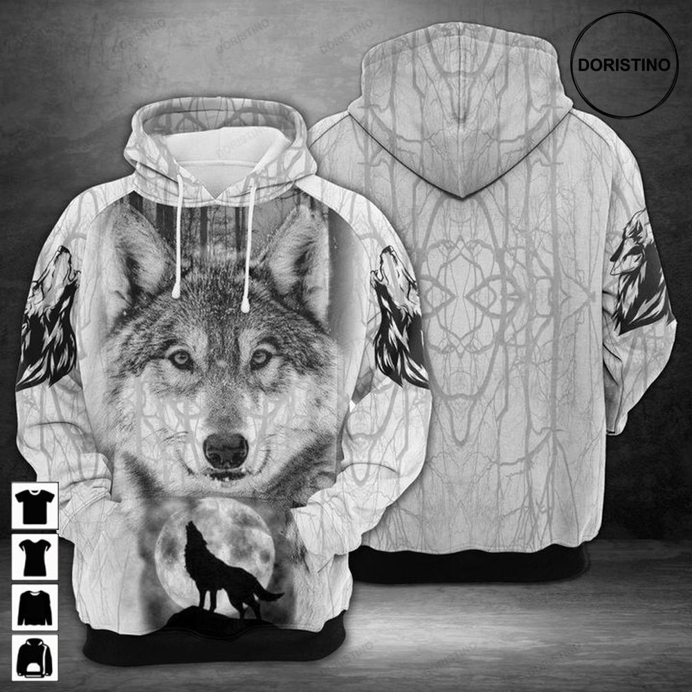 Wolf Awesome 3D Hoodie