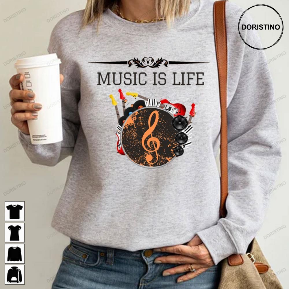 Music Multicolors And Simple Design Art Awesome Shirts