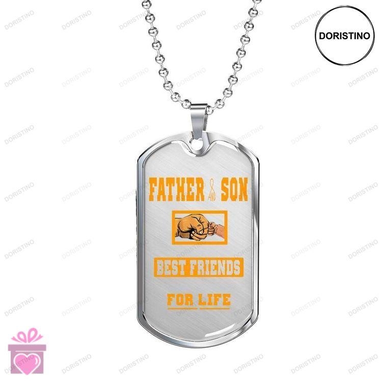 Dad Dog Tag Custom Picture Son Dog Tag Custom Picture Father And Son Best Friends For Life Dog Tag N Doristino Trending Necklace