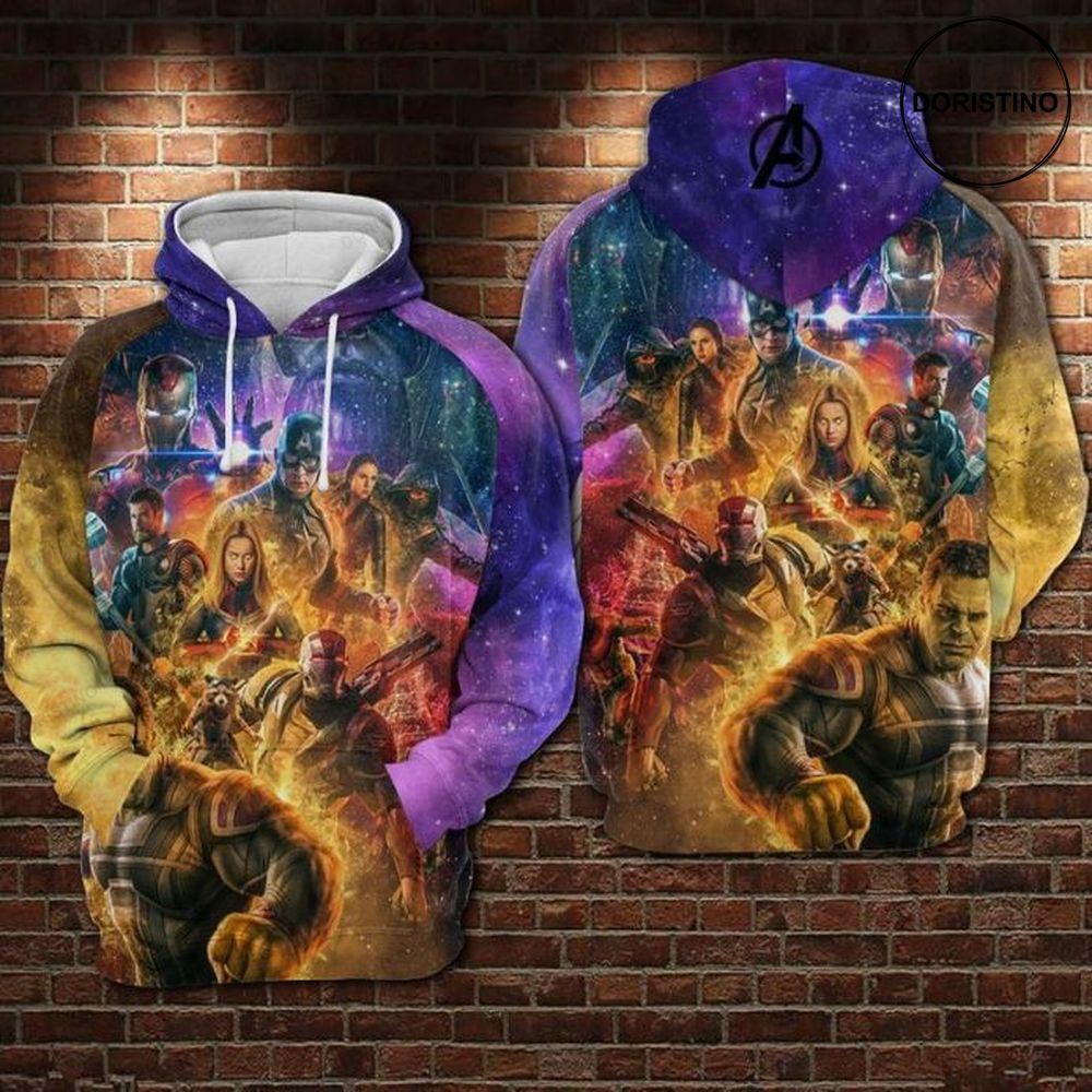 For The Avengers Lovers Galaxy Pattern Limited Edition 3d Hoodie