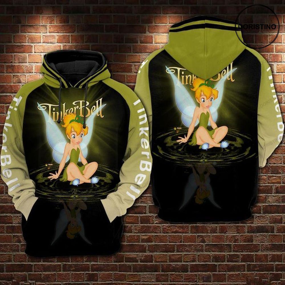 For Tinker Bell Lovers Water Reflection Pattern Limited Edition 3d Hoodie