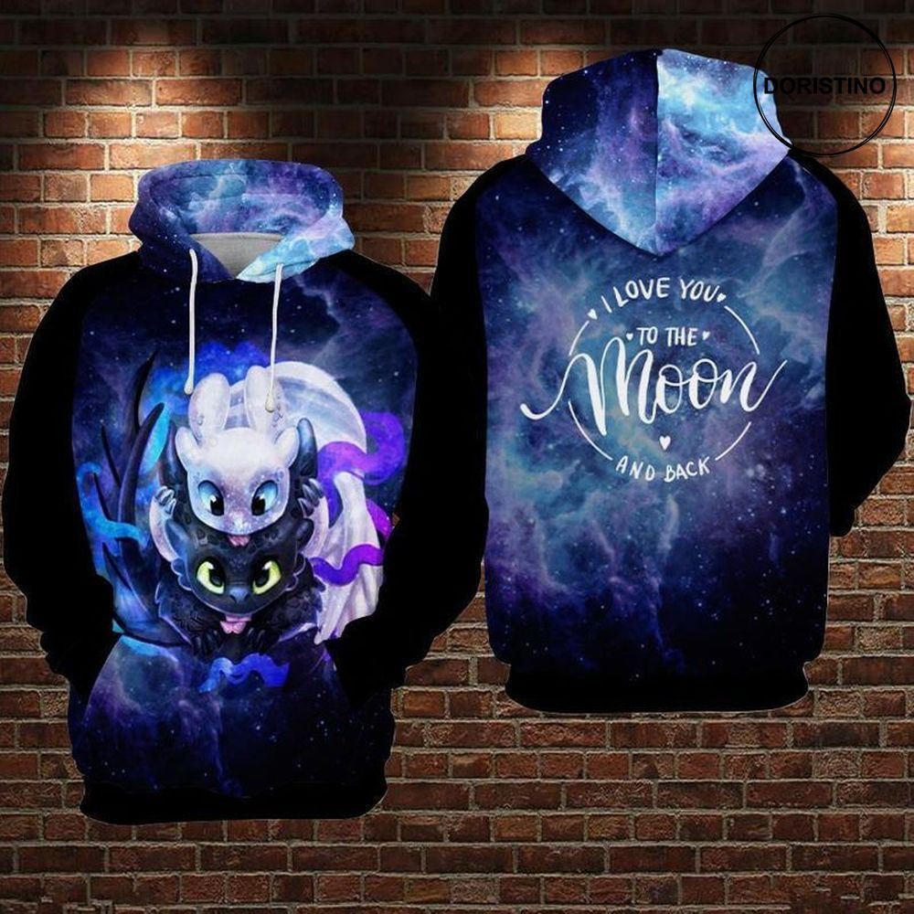 For Toothache Lovers I Love You To The Moon And Back Awesome 3D Hoodie