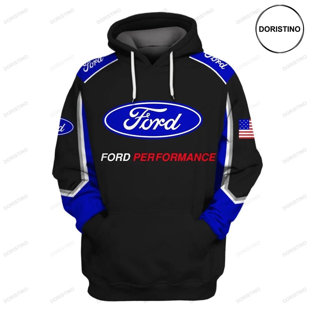 Ford Gift Performance Racing Ford Logo Brand F1 Style All Over Print Hoodie