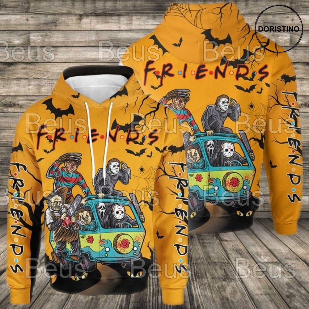 Friends Horror Halloween Horror Scary Movies Limited Edition 3d Hoodie