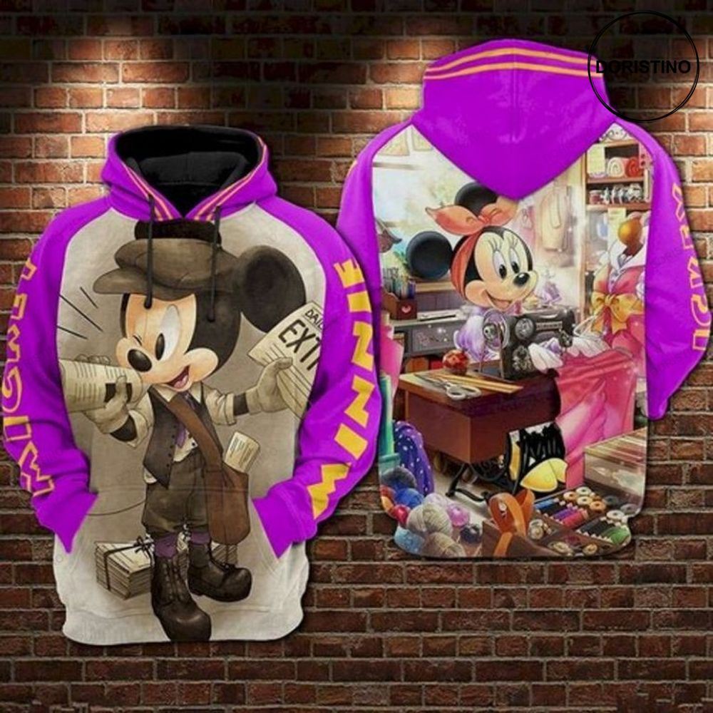 Funny Mouse Minnie Mouse Walt Limited Edition 3d Hoodie