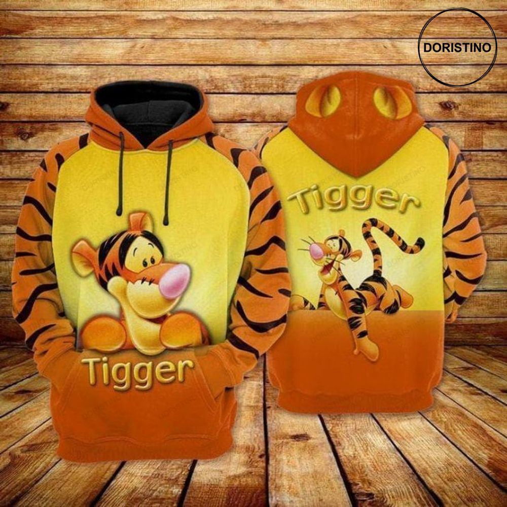 Funny Tigger Winnie The Pooh Gift For Fan Ed All Over Print Hoodie