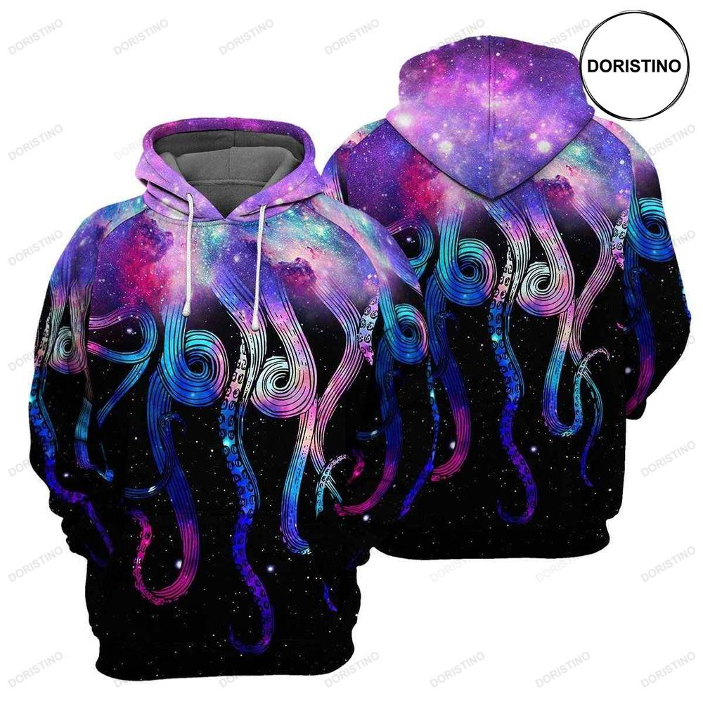 Galaxy Octopus Awesome 3D Hoodie