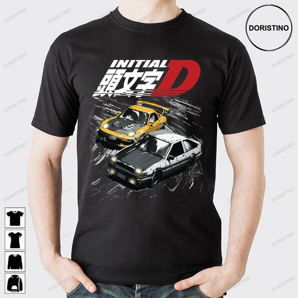 Mountain Drift Racing Initial D Tandems Ae86 Vs Fd Rx7 Doristino Limited Edition T-shirts