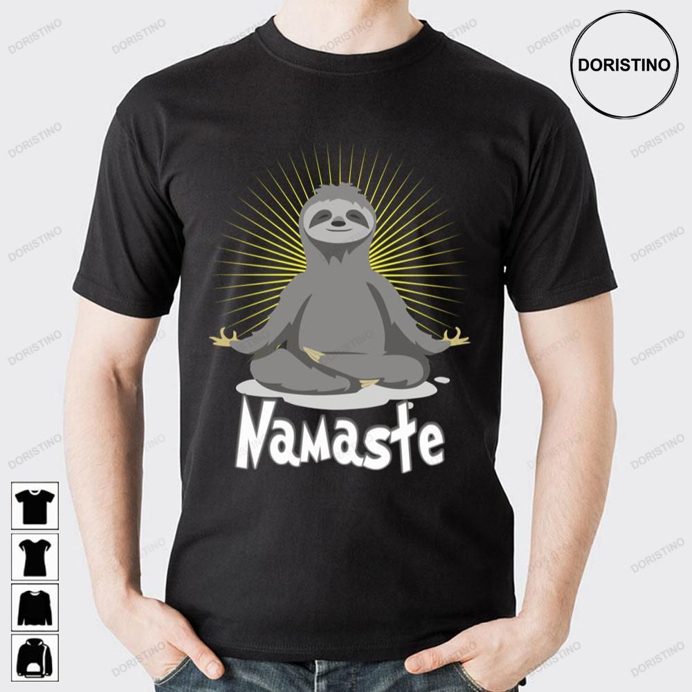 Namaste Meditating Yoga Sloth Doristino Limited Edition T-shirts