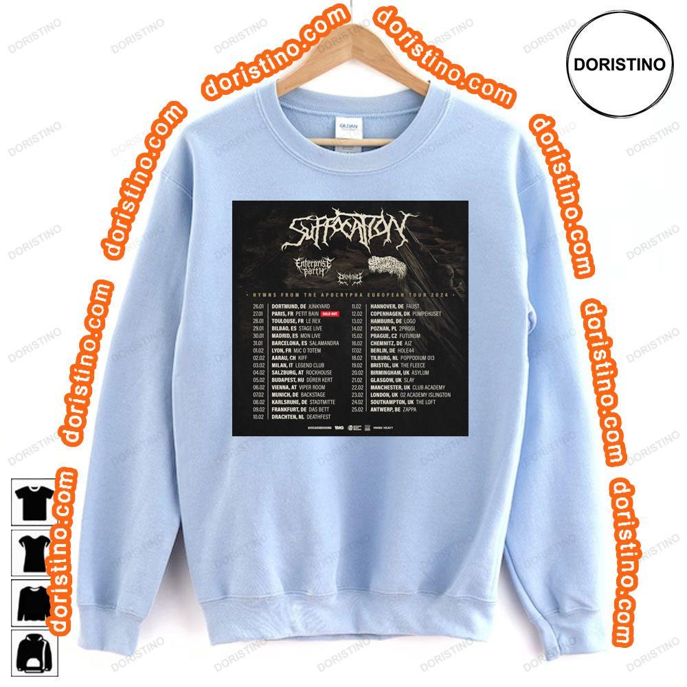 Suffocation Hymns From The Apocryha European Tour 2024 Tshirt Sweatshirt Hoodie