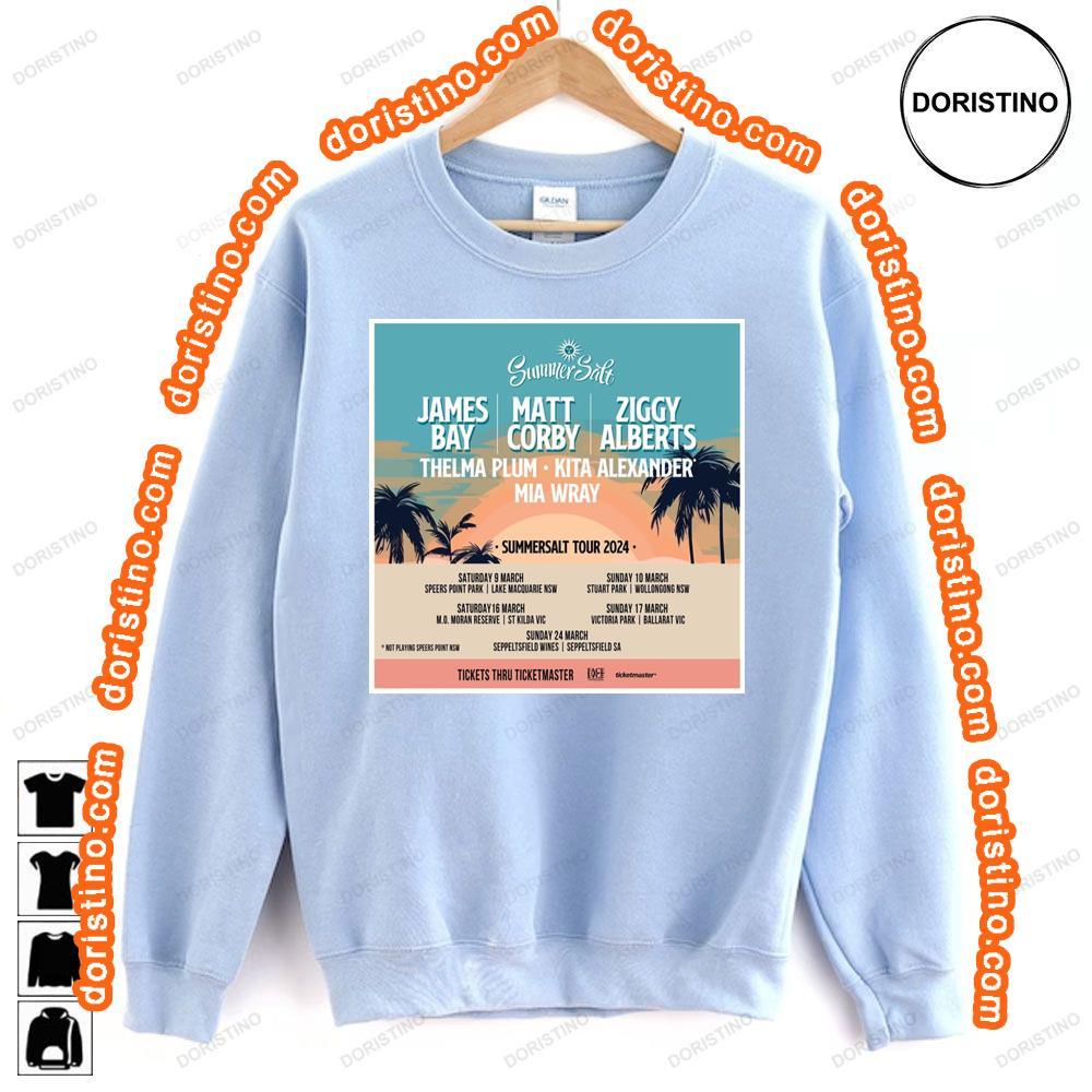 Summersalt James Bay Matt Corby Ziggy Alberts Tour 2024 Hoodie Tshirt Sweatshirt
