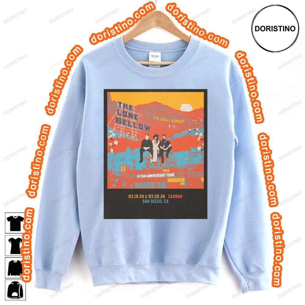 The Lone Bellow Tour 2024 Sweatshirt Long Sleeve Hoodie