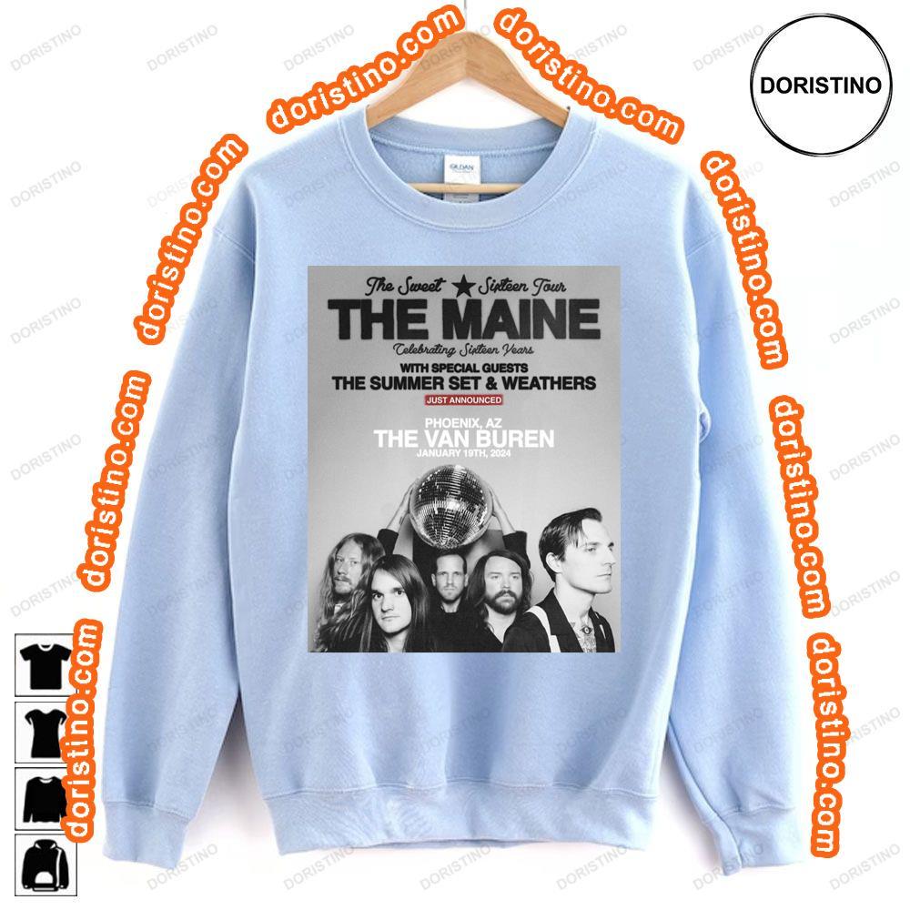 The Maine The Summer Set Weathers 2024 Tour Sweatshirt Long Sleeve Hoodie