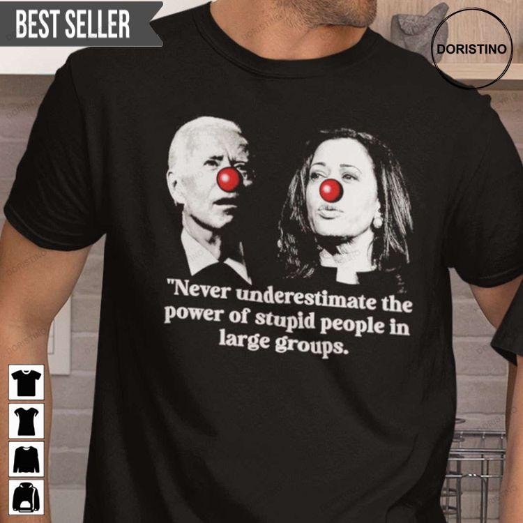 Biden Harris The Power Of Stupid People In Large Groups Unisex Doristino Awesome Shirts