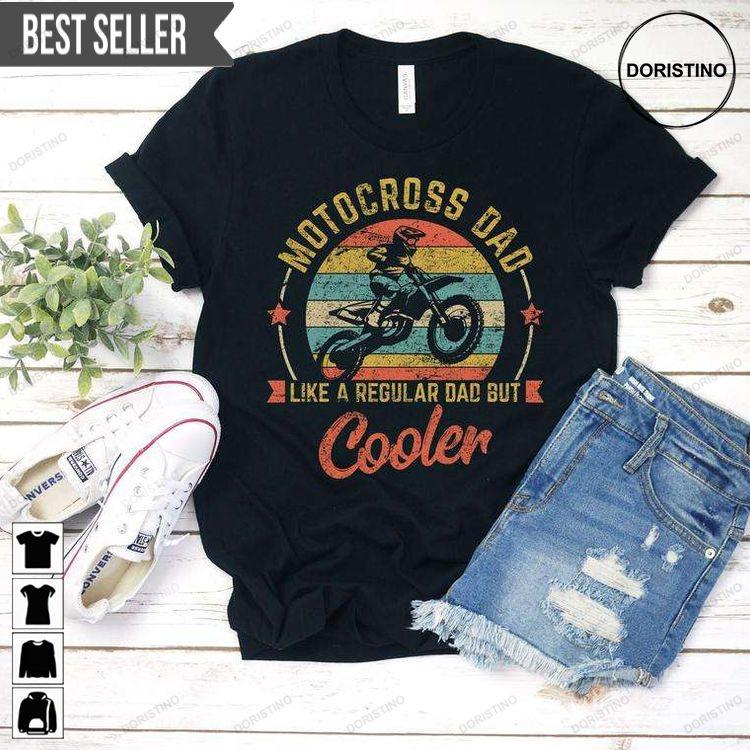 Biker Dad Cool Motocross Daddy Motorcycle Fathers Day Unisex Doristino Limited Edition T-shirts