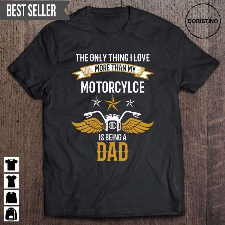 Biker Dad Motorcycle Fathers Day Unisex Doristino Limited Edition T-shirts