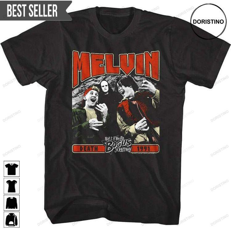 Bill Teds Melvin Grim Reaper Death 1991 Bogus Journey Keanu Doristino Awesome Shirts