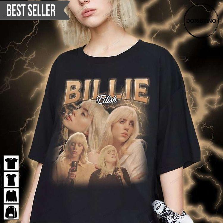 Billie Eilish Happier Than Ever Album Doristino Limited Edition T-shirts