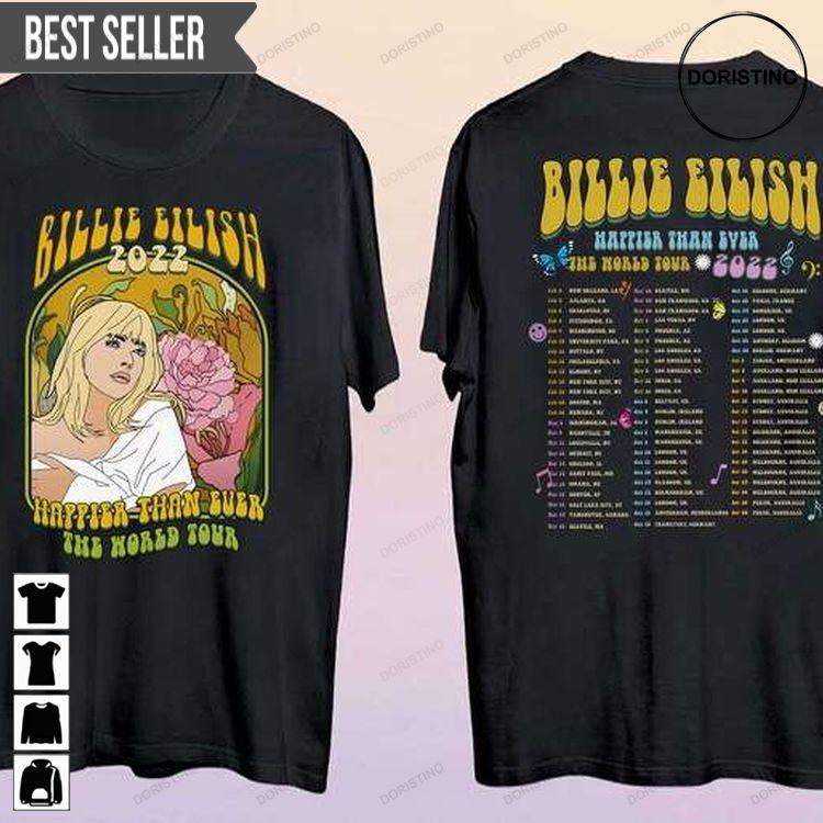 Billie Eilish Happier Than Ever The World Tour Concert 2022 Doristino Awesome Shirts