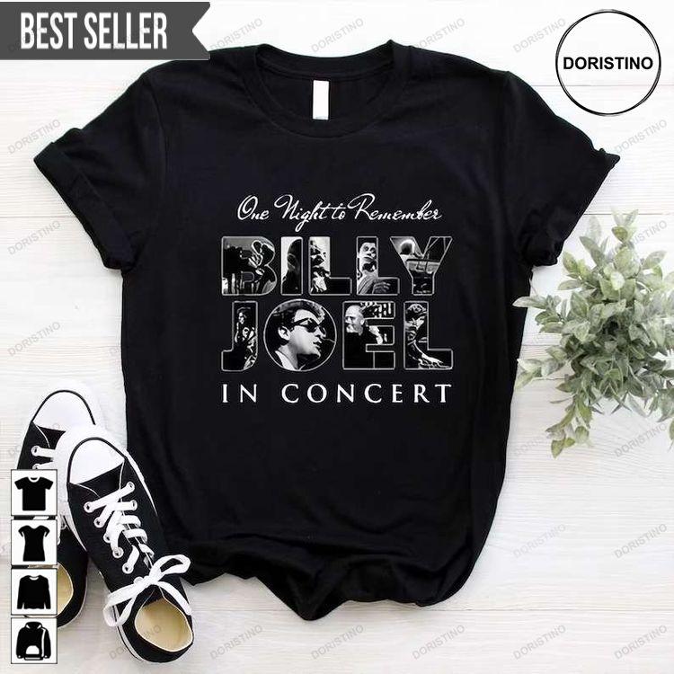 Billy Joel One Night To Remember In Tour Short-sleeve Doristino Awesome Shirts