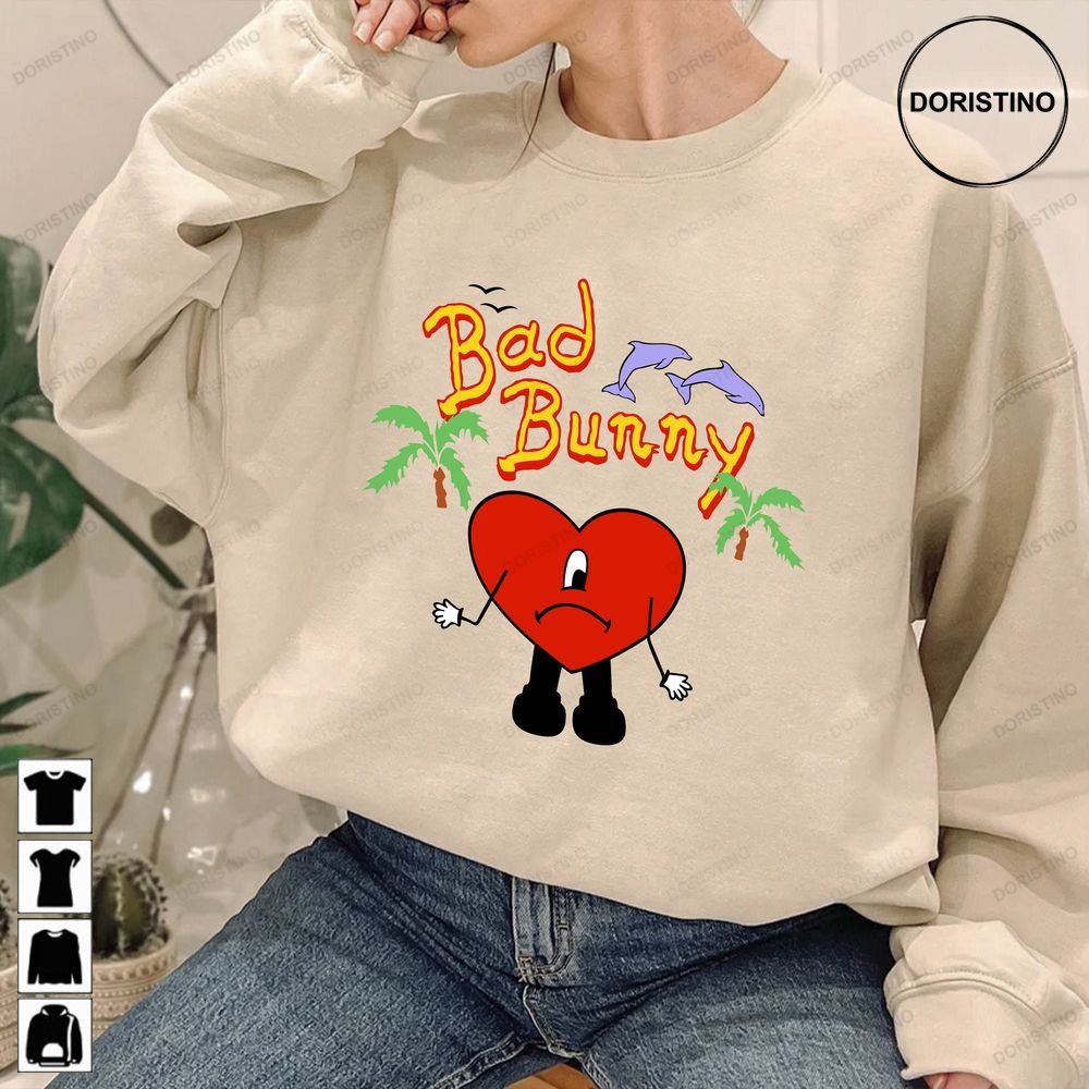 Una Navidad Sin Ti Bad Bunny Un Verano Bad Bunny Christmas Crewneck Vintage Bad Bunny Fans Trending Style