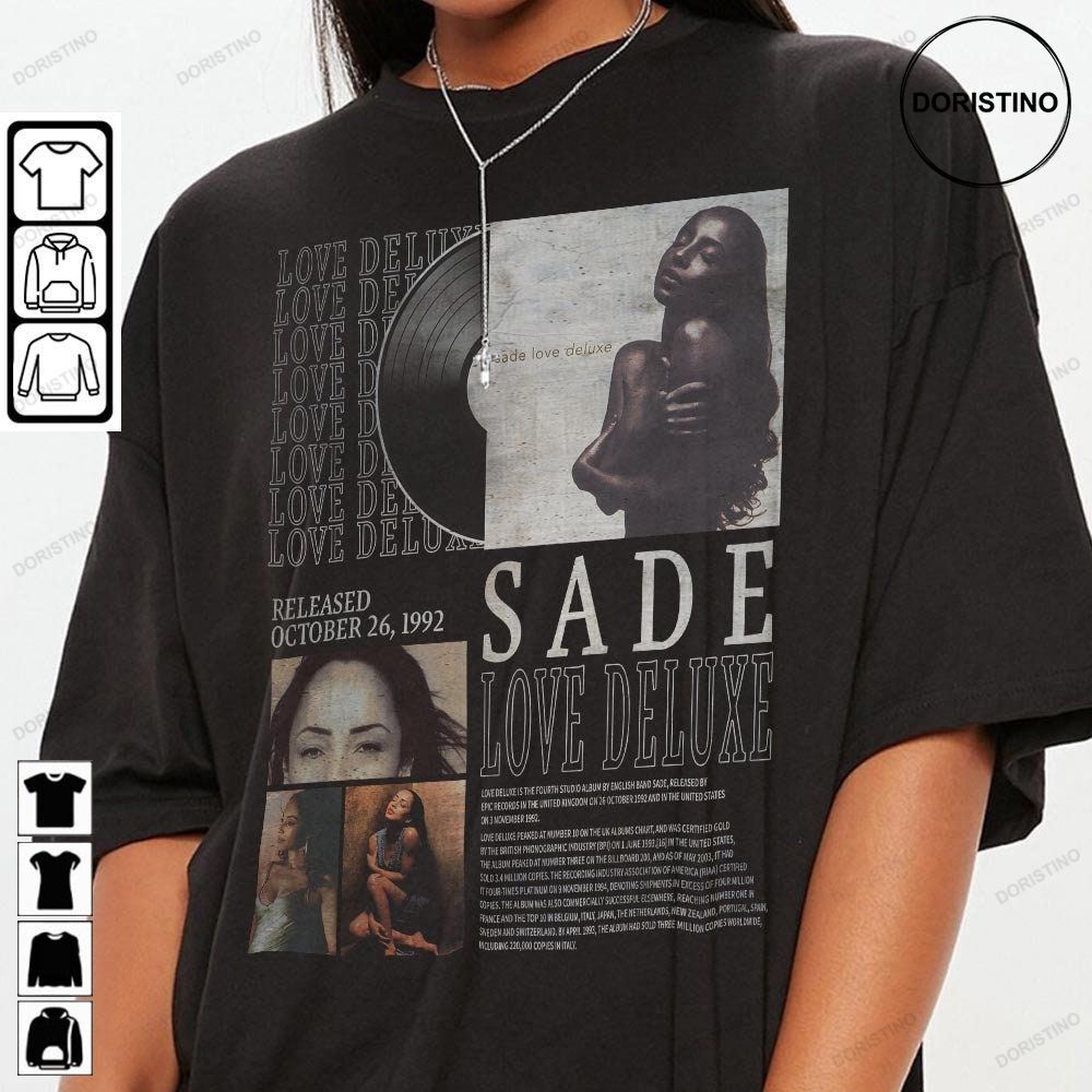Vintage Bootleg Inspired Tee Sade Love Deluxe Vintage Sade Love Deluxe Album Retro 90s Vintage Music Trending Style