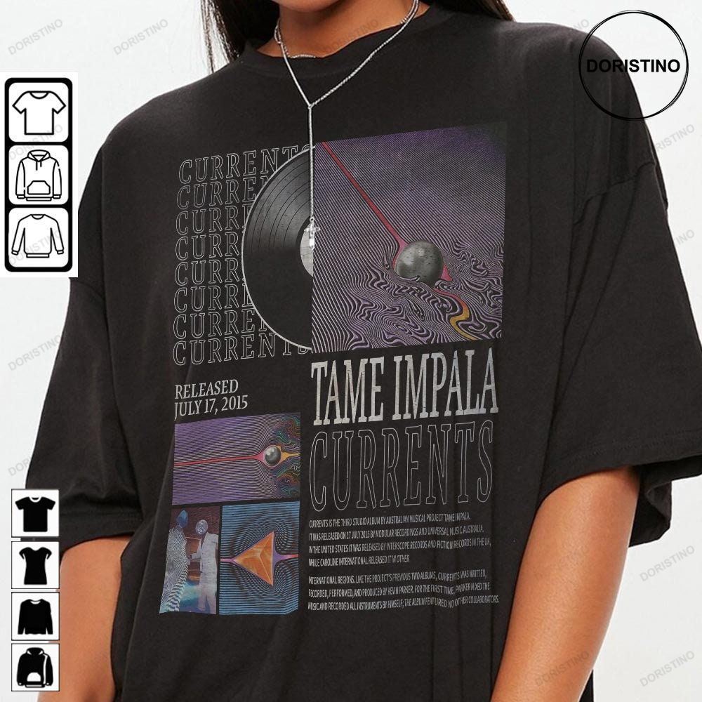 Vintage Bootleg Inspired Tee Tame Impala Currents Vintage Tame Impala Currents Album Retro 90s Vintage Music Trending Style