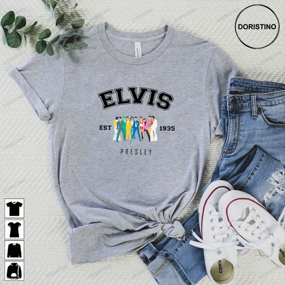 Vintage Elvis King Of Rock Crewneck Elvis Presley Elvis Gift Elvis Lyrics Elvis Movie Jailhouse Rock Vintage Tee 7s3is Awesome Shirts